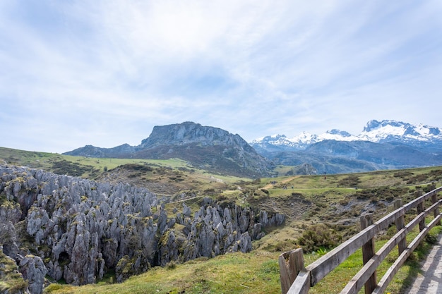 Las hermosas minas de Buferrera en los lagos de Covadonga Asturias España