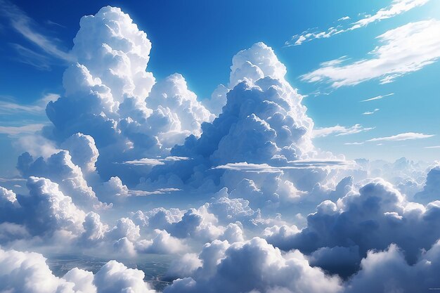 Hermosas nubes arte digital