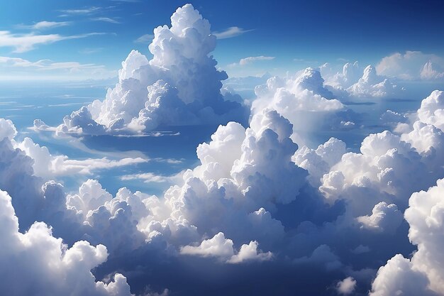 Hermosas nubes arte digital