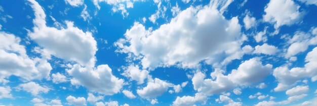 Foto hermosas nubes de cielo azul para el fondo panorama del cielo ia generativa