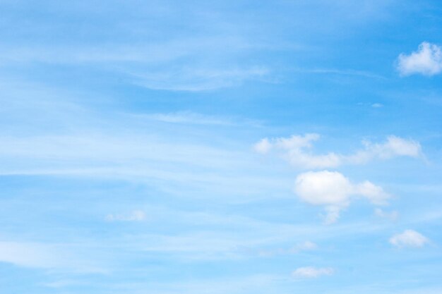 Hermosas nubes y cielo azul