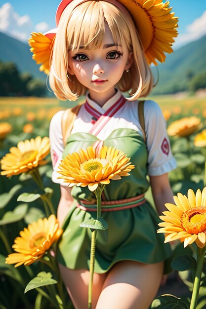 Hermosas plantas de crisantemo salvaje amarillo flores como girasoles hermoso fondo de papel tapiz