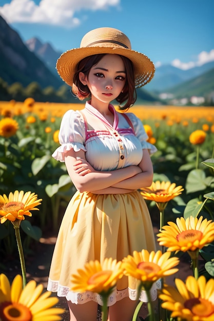 Hermosas plantas de crisantemo salvaje amarillo flores como girasoles hermoso fondo de papel tapiz