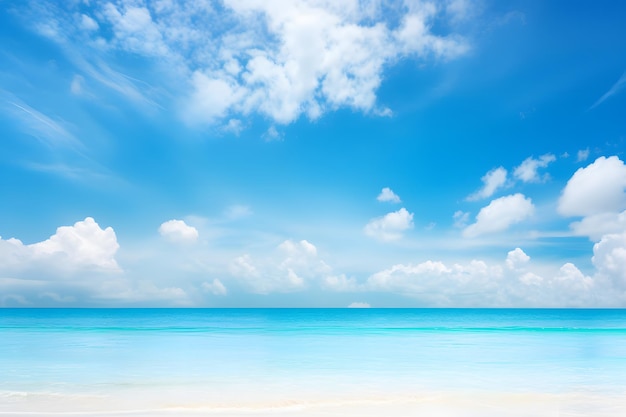Hermosas playas y cielos azules paisajes marinos del océano verano sol aire limpio