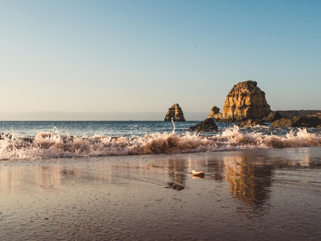 Hermosas playas de Lagos en el Algarve, Portugal