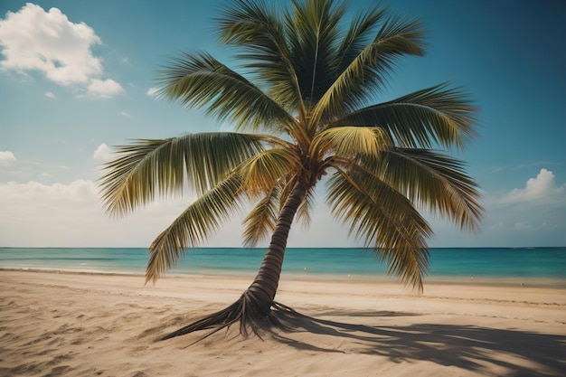 Hermosas playas tropicales con palmeras de coco