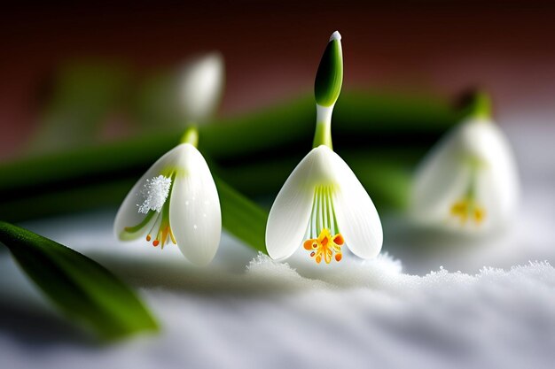 Foto hermosas primeras flores