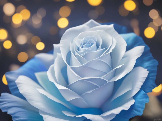 Hermosas rosas azules