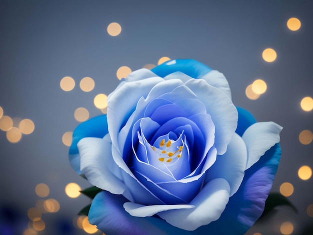 Hermosas rosas azules