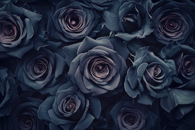 hermosas rosas negras