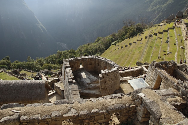Las hermosas ruinas de Machu Picchu. Perú
