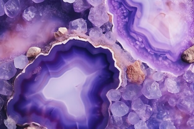 Foto hermosas texturas de cristal ai generativo