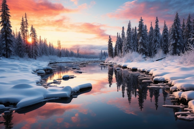 hermoso ambiente invernal fotografía publicitaria profesional