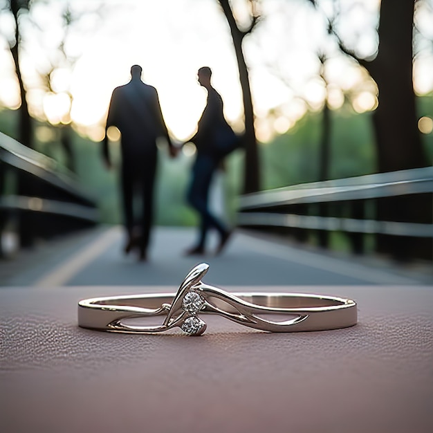 Foto un hermoso anillo para el día de la propuesta