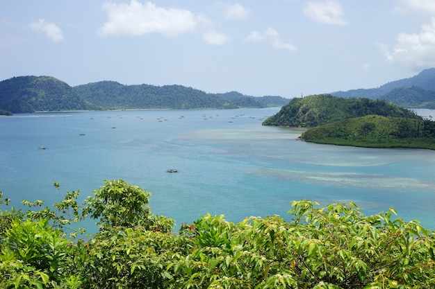 El hermoso archipiélago en el oeste de Sumatra Indonesia