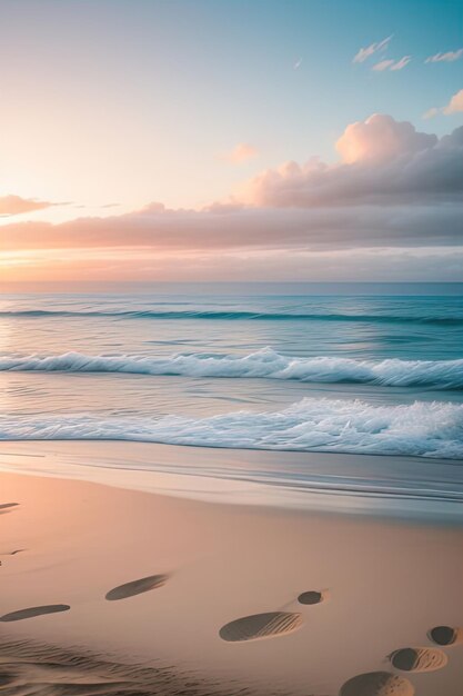 hermoso atardecer en el mar hermosa puesta de sol en el mar