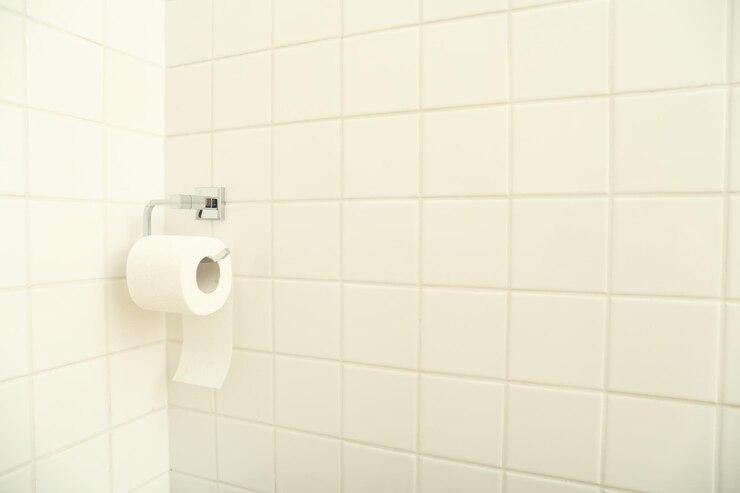 Un hermoso baño en un apartamento moderno.