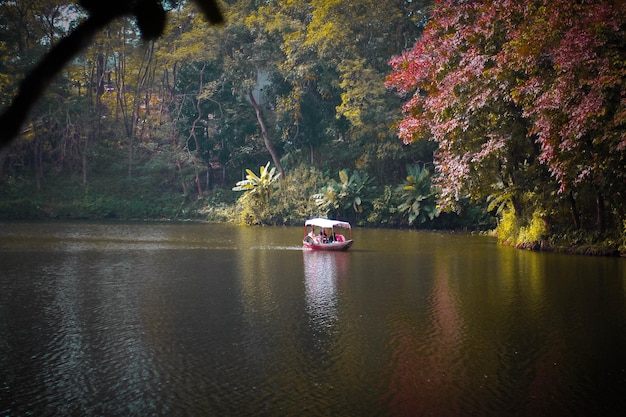 hermoso barco en el río