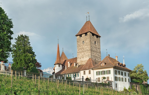 Hermoso castillo en el norte de Italia