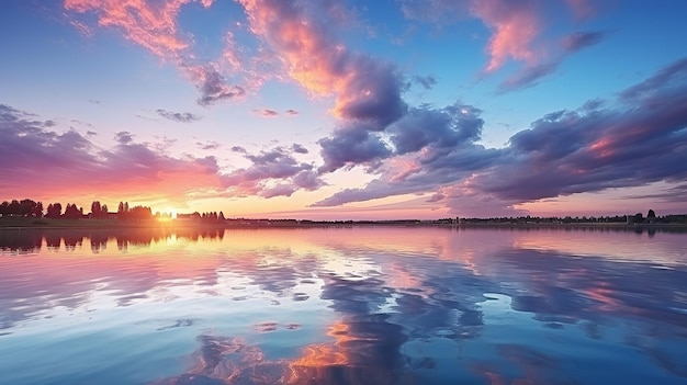 Hermoso cielo del atardecer Fondos del cielo de la naturaleza