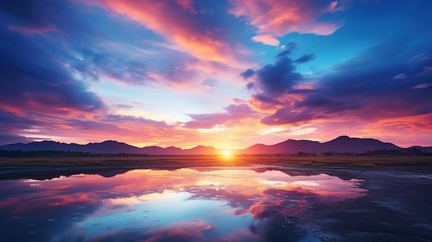 Hermoso cielo del atardecer Fondos del cielo de la naturaleza