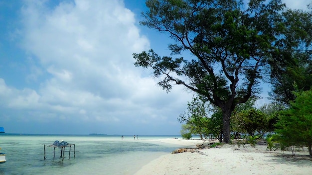 Hermoso cielo azul y mar de Karimun Jawa