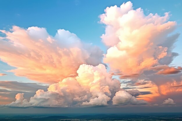 hermoso cielo y nubes noche fotografía publicitaria profesional