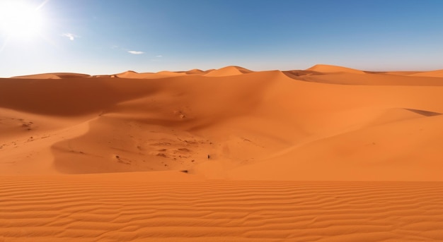 hermoso desierto con montañas de arena