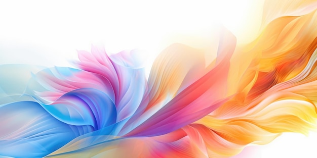 Hermoso dibujo a lápiz colorido abstracto diseño floral fondo hermoso Generative AI AIG32