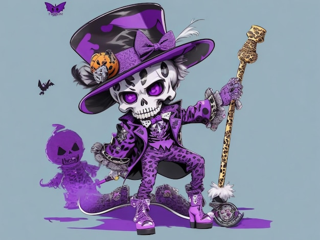 El hermoso diseño de camiseta vectorial de Halloween.