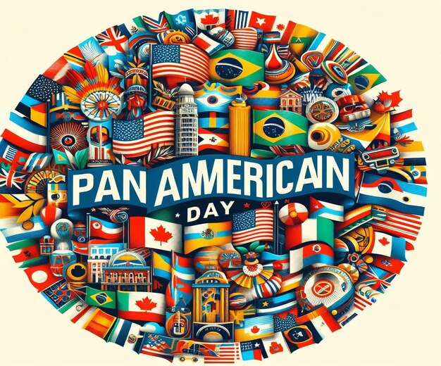 Este hermoso diseño está hecho para el Día Panamericano