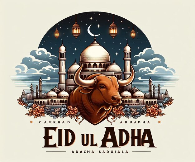 Este hermoso diseño está hecho para el mega evento islámico Eid ul Adh