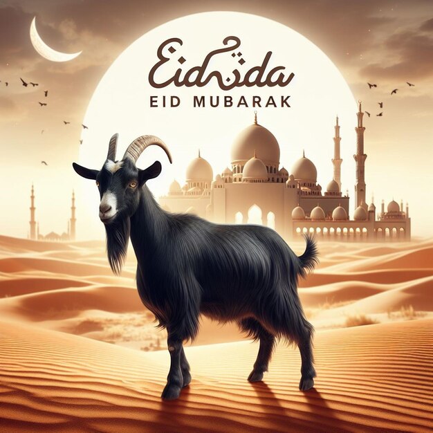 Este hermoso diseño está hecho para el mega evento islámico Eid ul Adha