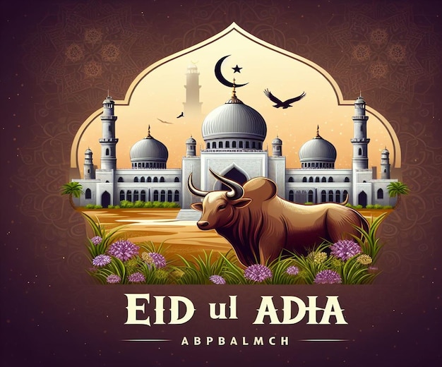 Este hermoso diseño está hecho para el mega evento islámico Eid ul Adha