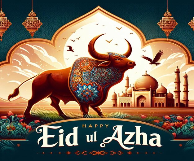 Este hermoso diseño está hecho para el mega evento islámico Eid ul Adha