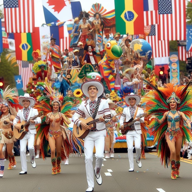 Foto este hermoso diseño está hecho para el día panamericano