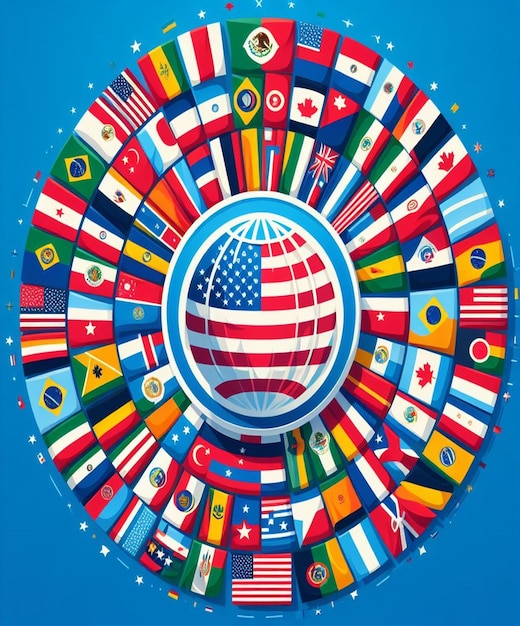 Foto este hermoso diseño está hecho para el día panamericano