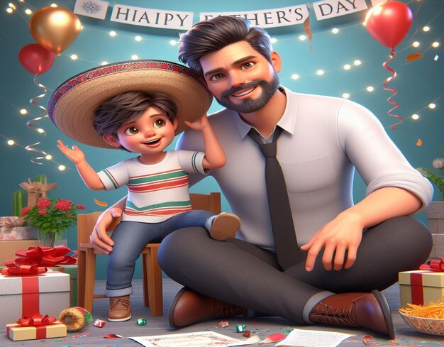 Foto este hermoso diseño está hecho para el feliz día del padre.