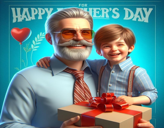 Foto este hermoso diseño está hecho para el feliz día del padre.