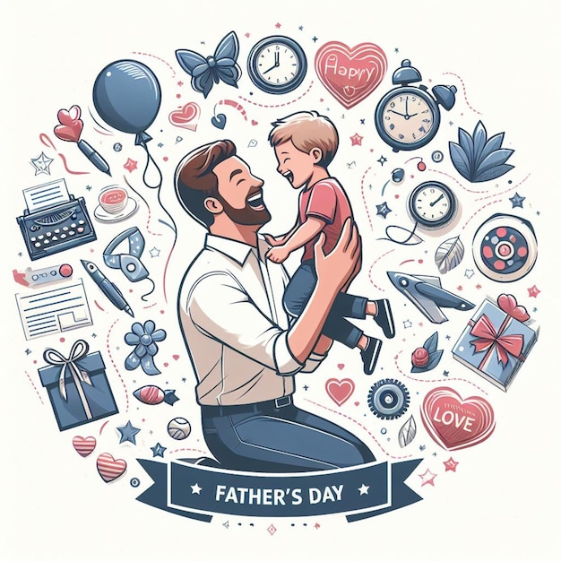 Foto este hermoso diseño está hecho para el feliz día del padre.