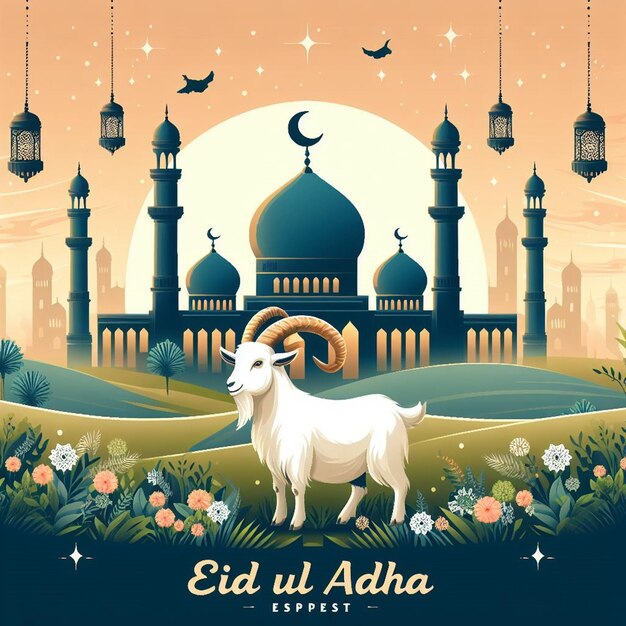 Foto este hermoso diseño está hecho para el mega evento islámico eid ul adha