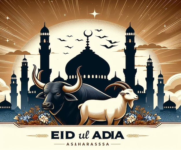 Foto este hermoso diseño está hecho para el mega evento islámico eid ul adha