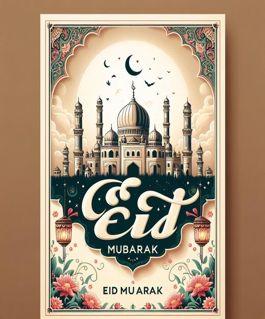 Foto este hermoso diseño está hecho para el mega evento islámico eid ul fitr