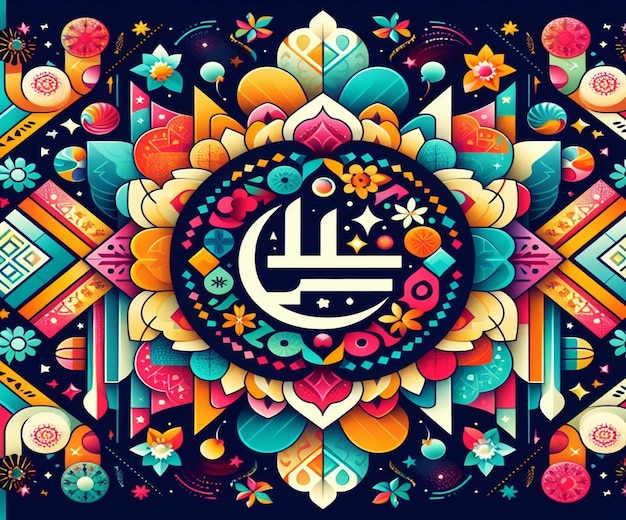 Foto este hermoso diseño está hecho para el mega evento islámico eid ul fitr