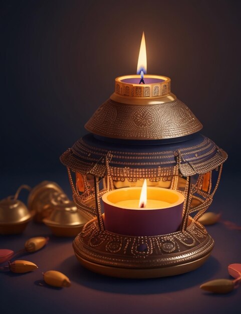 Un hermoso Diwali diya