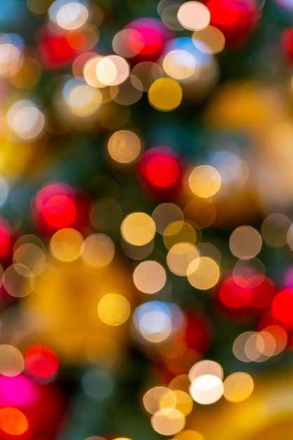 Hermoso efecto de luz bokeh fondo de navidad