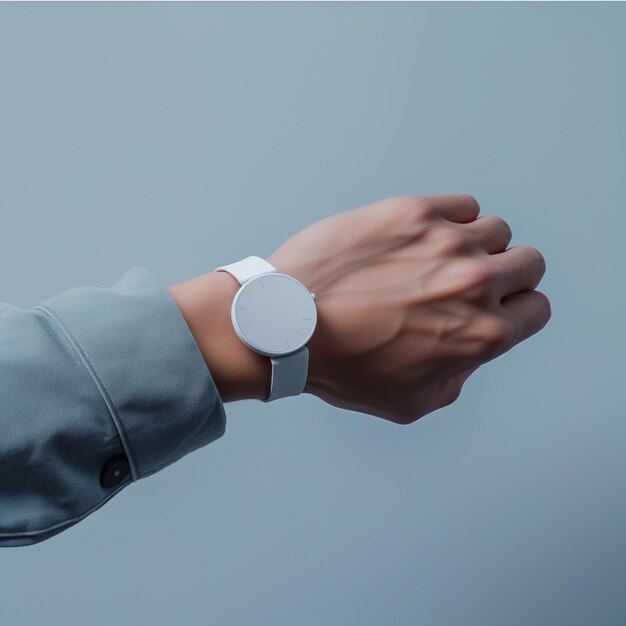 Un hermoso y elegante concepto de reloj de pulsera de primer plano