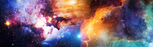 Hermoso espacio místico Inolvidable fondo espacial diverso Elementos de esta imagen proporcionados por la NASA