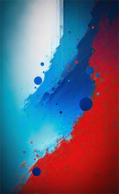 Hermoso Fondo Abstracto Azul Y Rojo