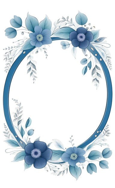 Foto hermoso fondo abstracto floral azul